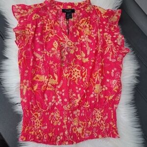 2/$20 NWT Rachel Roy Floral Top S